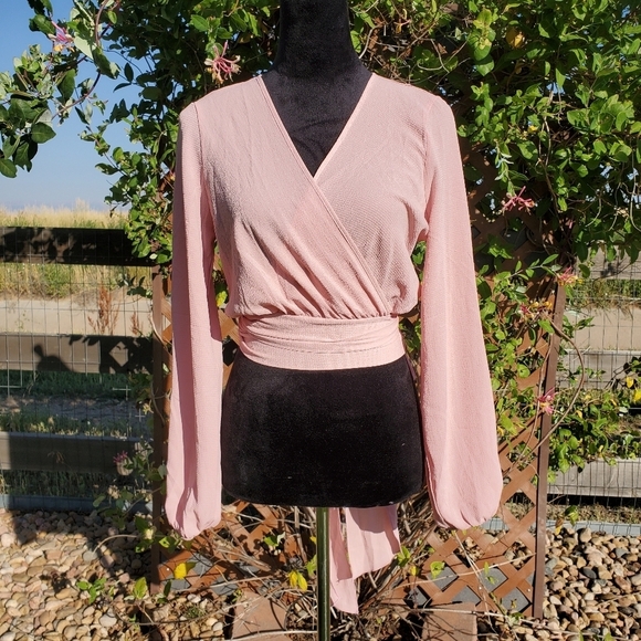 Fashion Nova Little White Lies Top - Mauve - Women's Size Small - NWOT - Picture 6 of 16